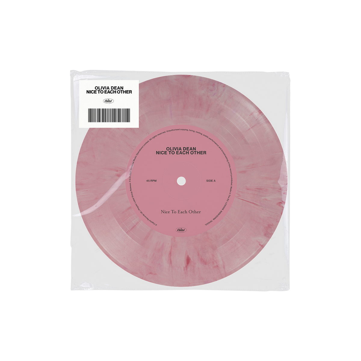 Olivia Dean - Nice To Each Other [Pink/White 7" Single] Vinyl