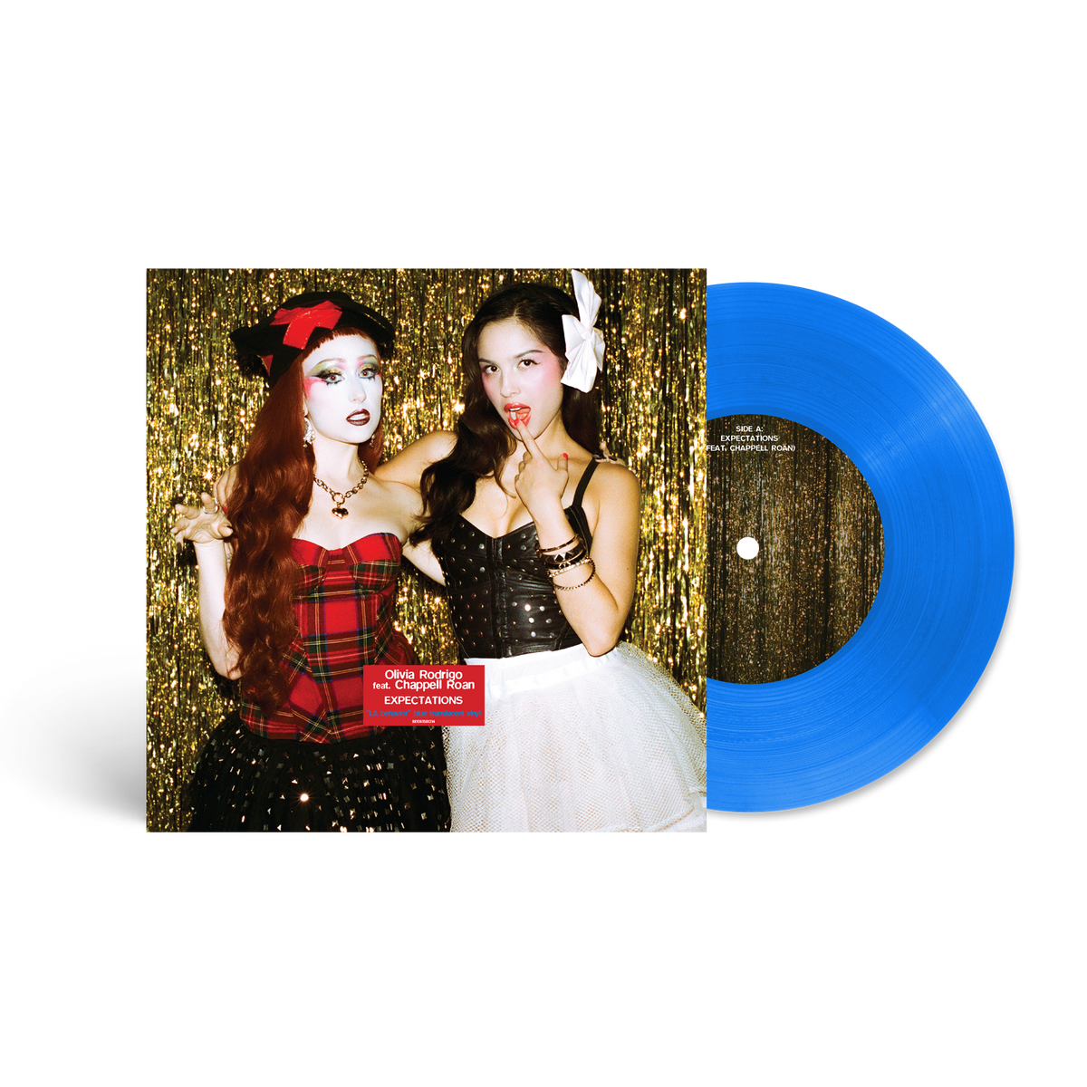 Olivia Rodrigo - expectations (feat. chappell roan) ["LA behavior" Blue Translucent 7" Single] Vinyl