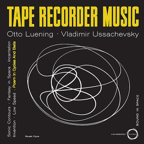 OTTO LUENING/VLADIMIR USSACHEVSKY - Tape Recorder Music Vinyl LP