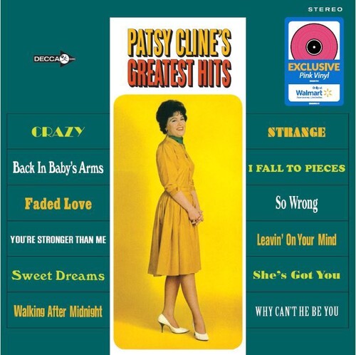 Patsy Cline - 12 Greatest Hits (Indie Exclusive, Pink Colored Vinyl) Vinyl