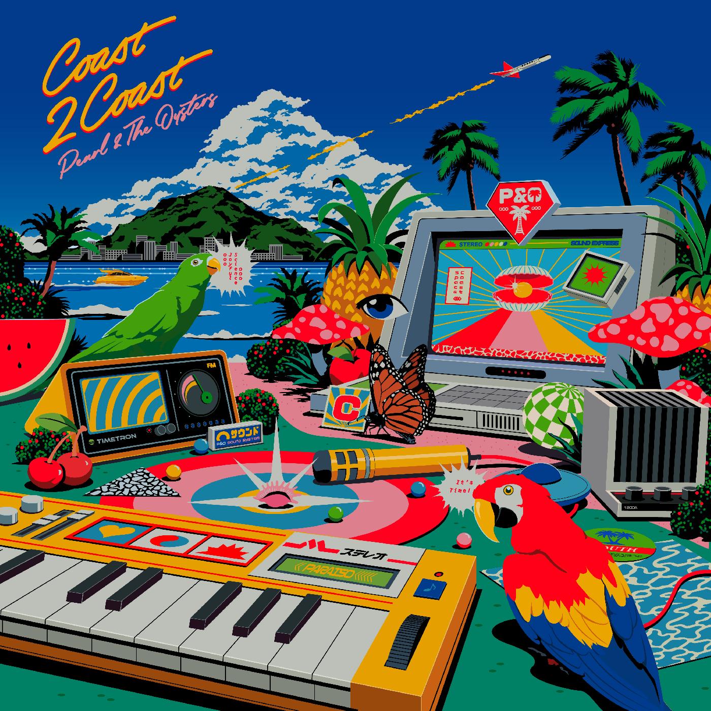 Pearl & The Oysters - Coast 2 Coast (BLUE WAVE VINYL) Vinyl LP Blue Wave Vinyl