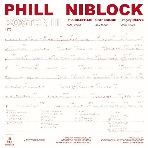 PHILL NIBLOCK - Boston/Tenor/Index CD CD