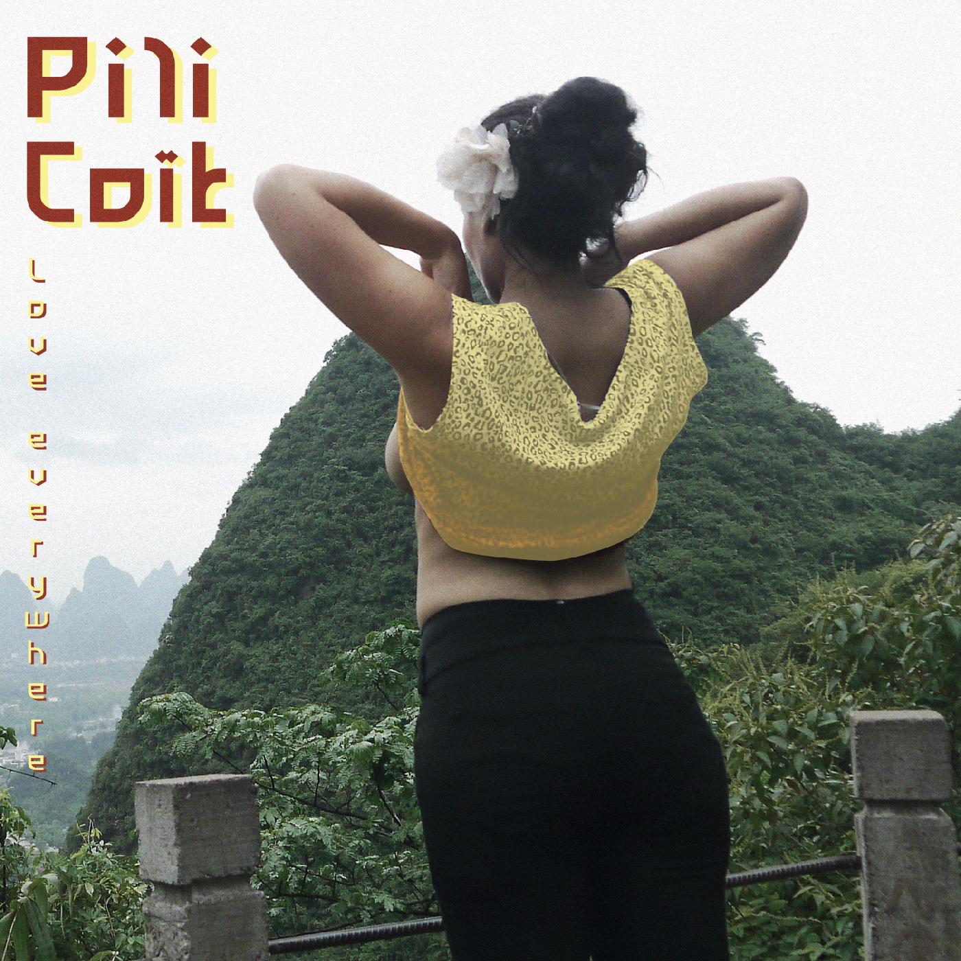 Pili CoÔt - Love Everywhere (RED CASSETTE) Cassette Cassette Pad Printed Red Shell Cassette w/ 5-panel J-Card