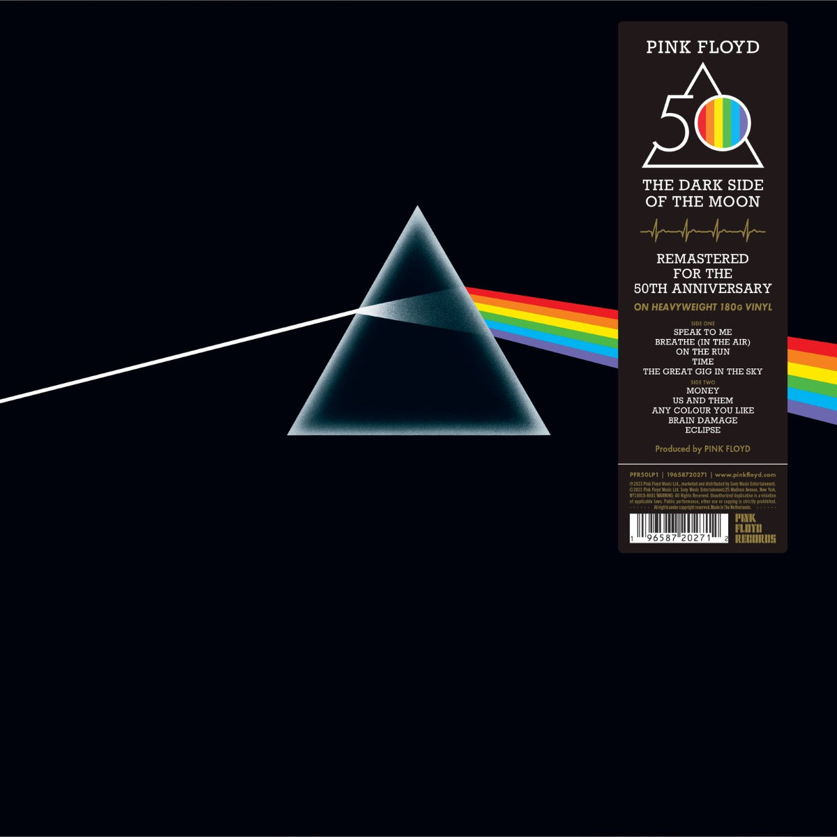Pink Floyd - The Dark Side Of The Moon (50th Anniversary Edition) (180 Gram Vinyl, Sticker, Remastered, Gatefold LP Jacket) Vinyl