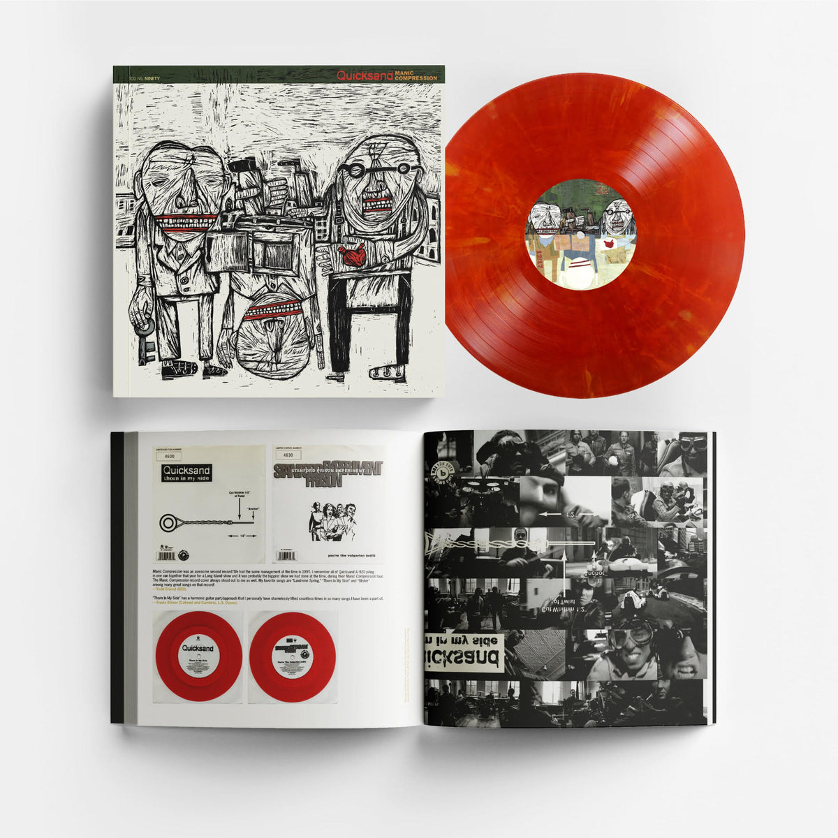 Quicksand - Manic Compression Deluxe Book [Eruption Marble Vinyl] Vinyl