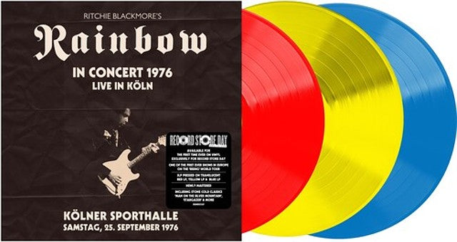 Ritchie Blackmore's Rainbow - Live From Koln 1976 (RSD 4.18.26) [Translucent Red Yellow Blue Vinyl] [3LP] Vinyl