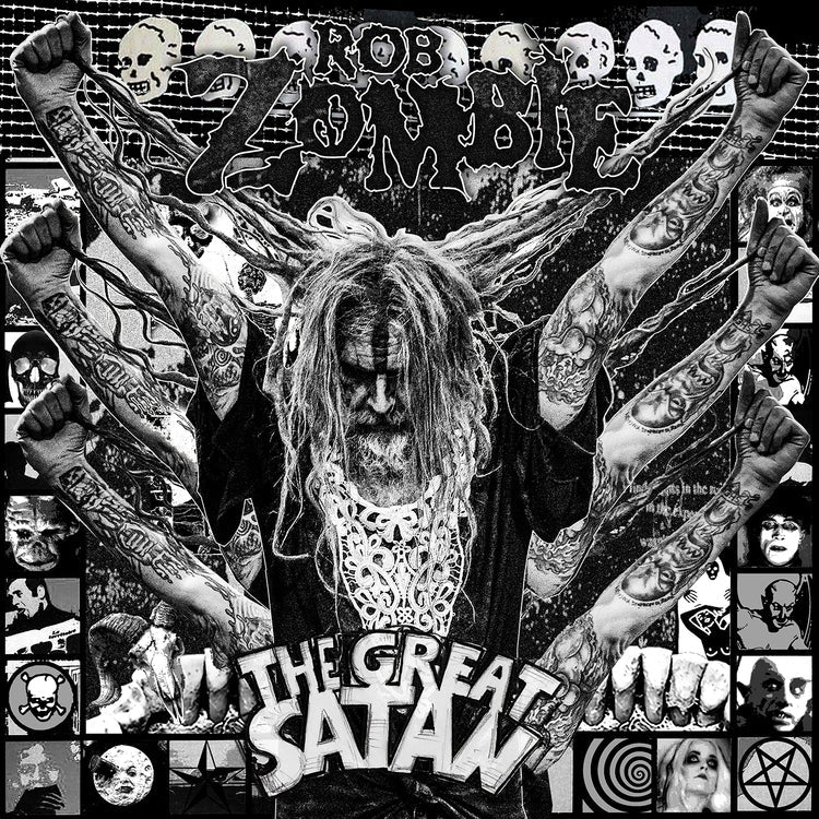 Rob Zombie - The Great Satan (Indie Exclusive) [Black And White Marbled Vinyl] Vinyl