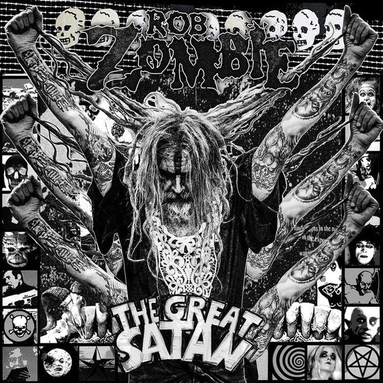 Rob Zombie - The Great Satan (Indie Exclusive) [Black And White Marbled Vinyl] Vinyl