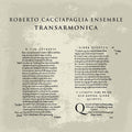 ROBERTO CACCIAPAGLIA ENSEMBLE - Transarmonica CD CD