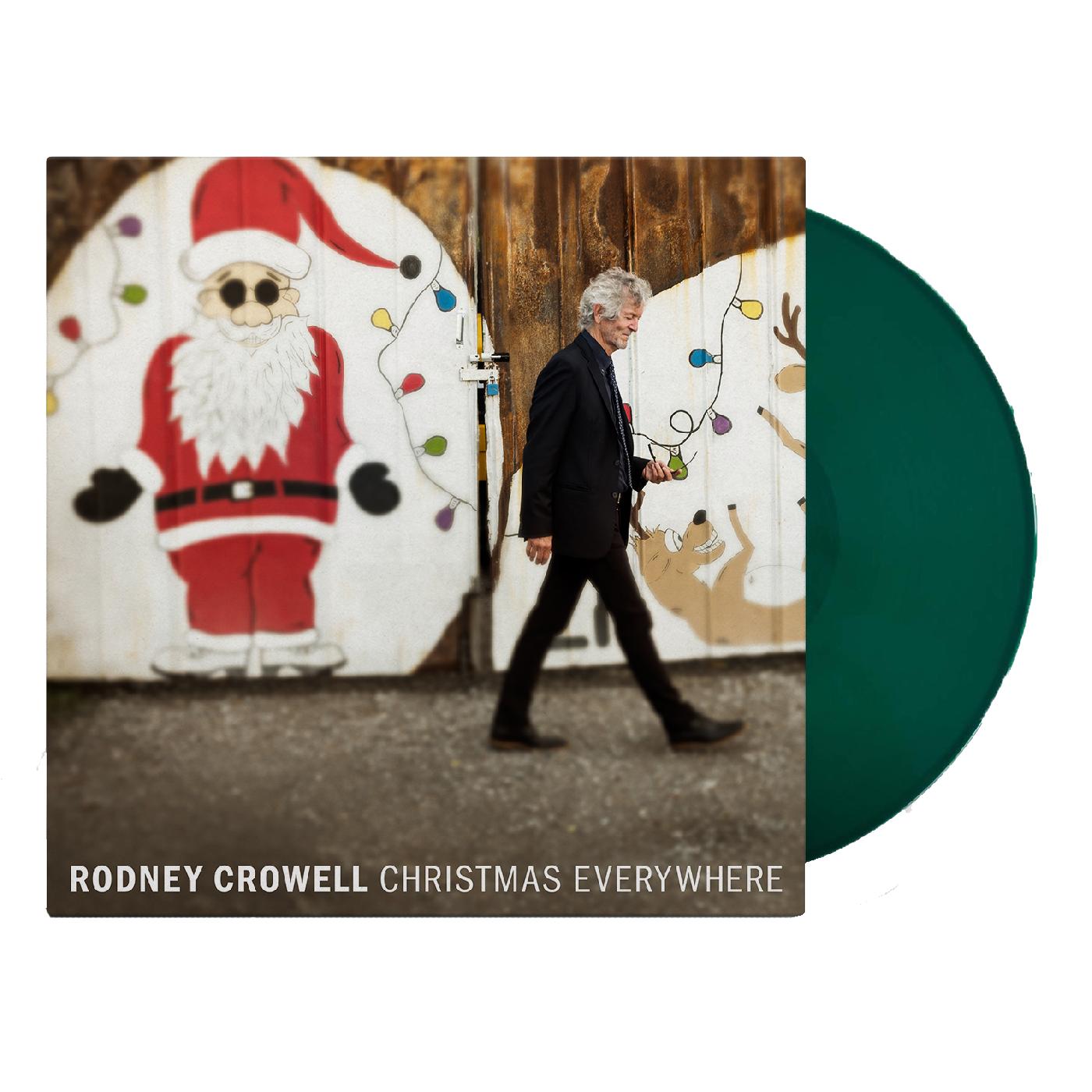 Rodney Crowell - Christmas Everywhere ("CHRISTMAS TREE" GREEN VINYL) Vinyl LP Christmas Tree Green Vinyl