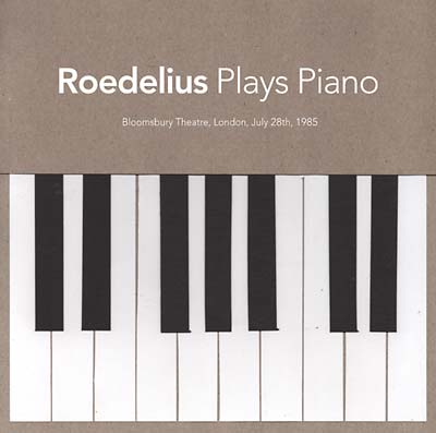 Roedelius - Plays Piano (Live In London 1985) Vinyl LP