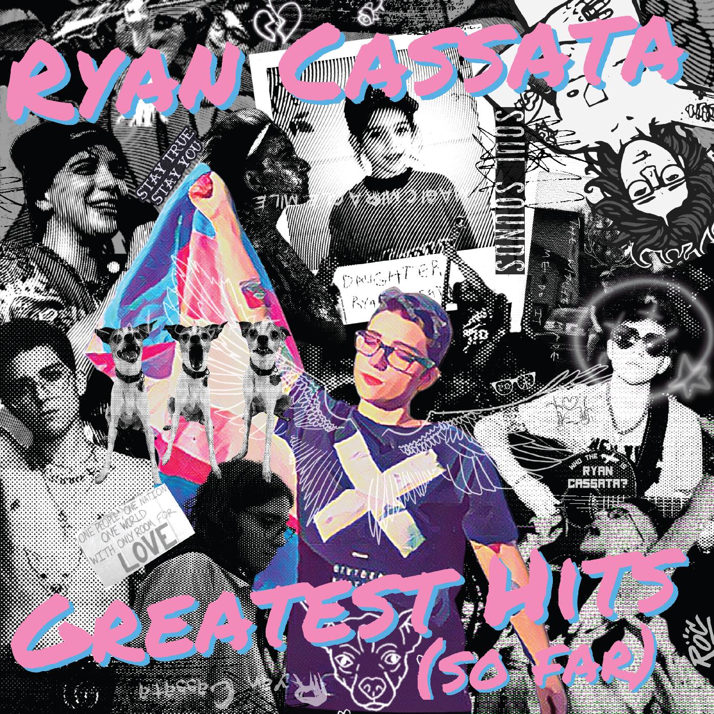 Ryan Cassata - Greatest Hits (So Far) (TRANSLUCENT WITH BLUE & PINK SPLATTER VINYL) Vinyl LP Translucent With Blue & Pink Splatter Vinyl