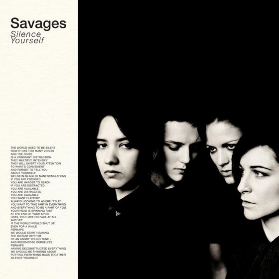 Savages - Silence Yourself Vinyl LP standard Jacket