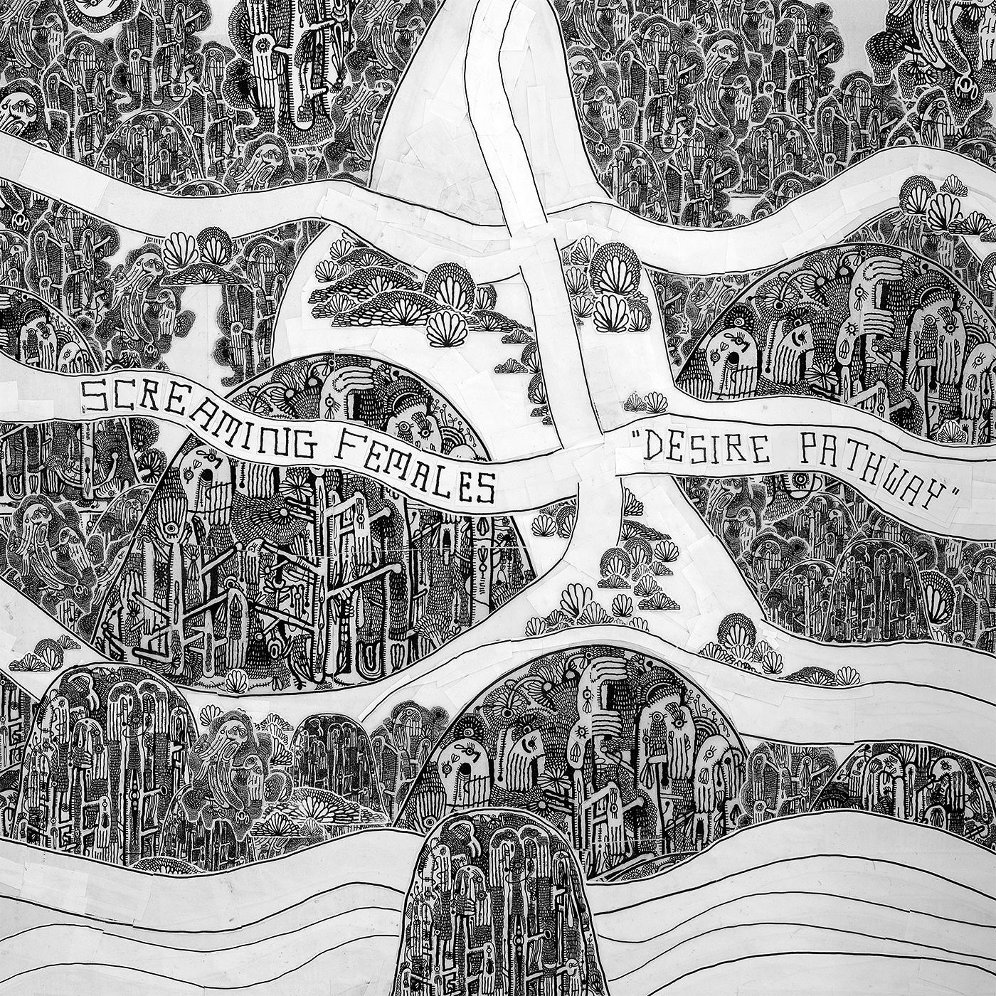 Screaming Females - Desire Pathway Vinyl LP w/ 12x24 Printed Insert with Lyrics