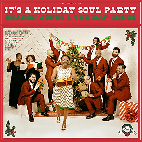 Sharon Jones & The Dap-Kings - It's A Holiday Soul Party (Candy Cane Color Vinyl) Vinyl LP Alternate Red Cover, Candy Cane Color Vinyl [w/ download card]
