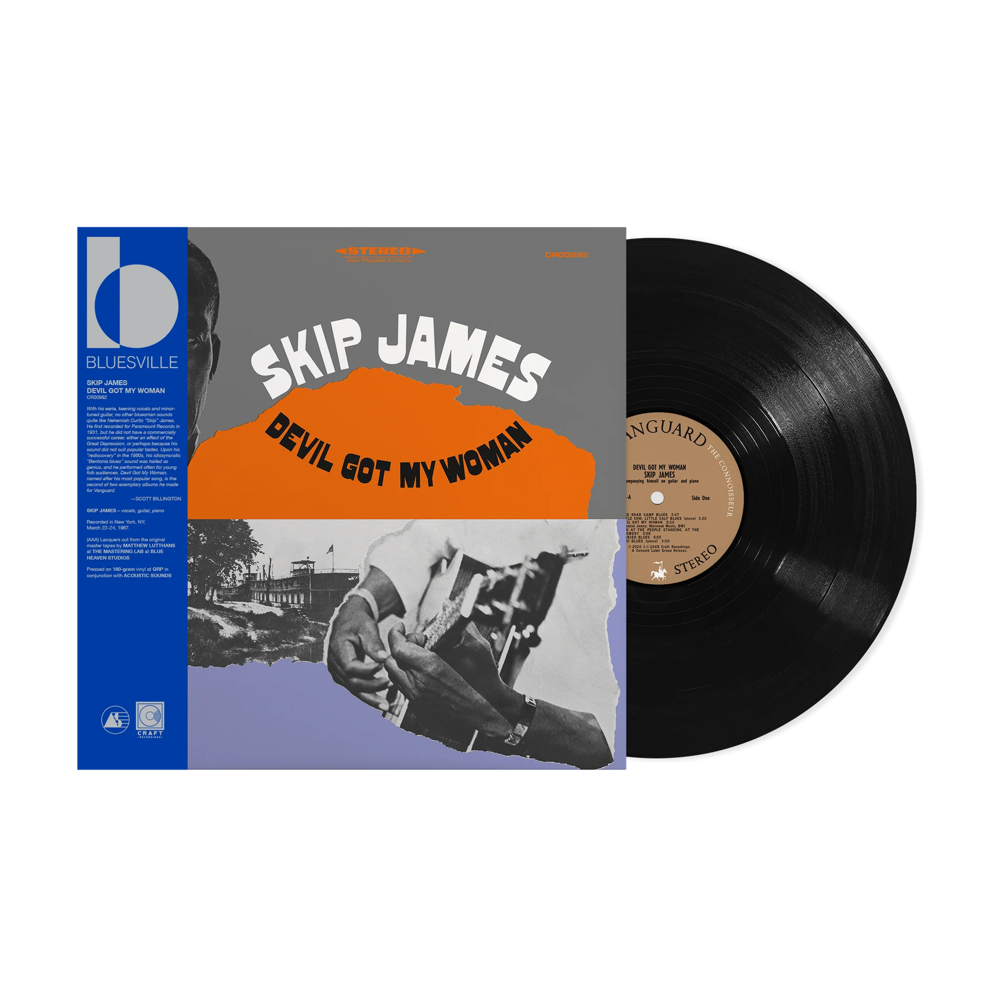 Skip James - Devil Got My Woman (Bluesville Acoustic Sounds Series) [180G LP] Vinyl