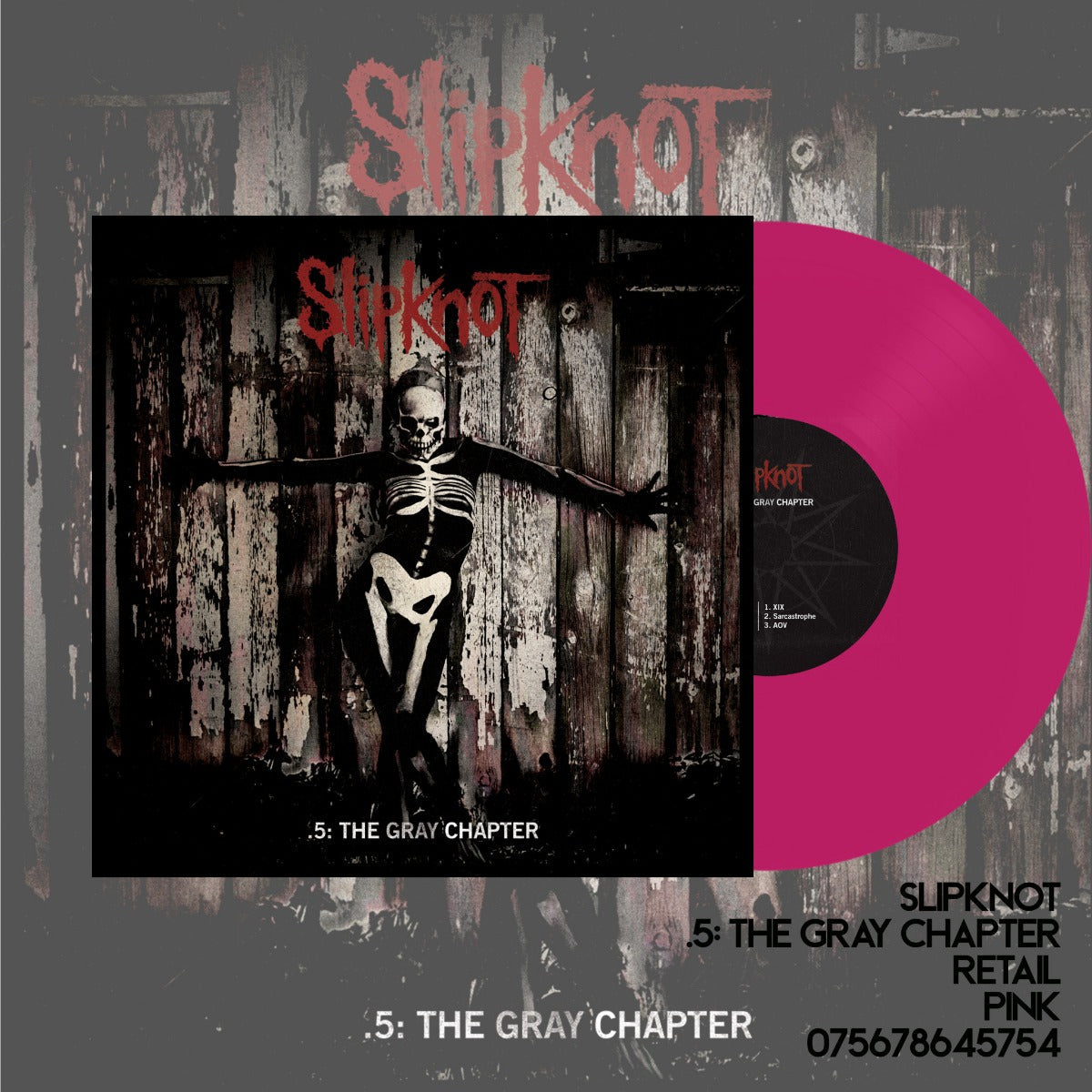 Slipknot - 5: The Gray Chapter (2 LP pink colored vinyl) Vinyl