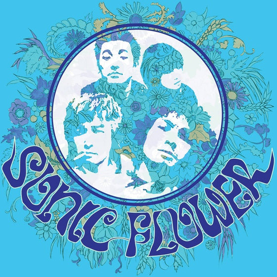 SONIC FLOWER - Sonic Flower (Transparent Blue/White/Solid Blue Striped Vinyl) Vinyl LP