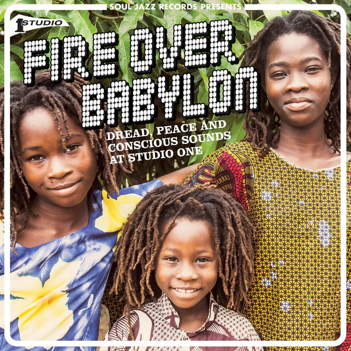 Soul Jazz Records Presents - Fire Over Babylon: Dread, Peace and Conscious Sounds at Studio One Vinyl 2LP heavyweight double vinyl, gatefold sleeve, full sleeve notes [w/ download card]