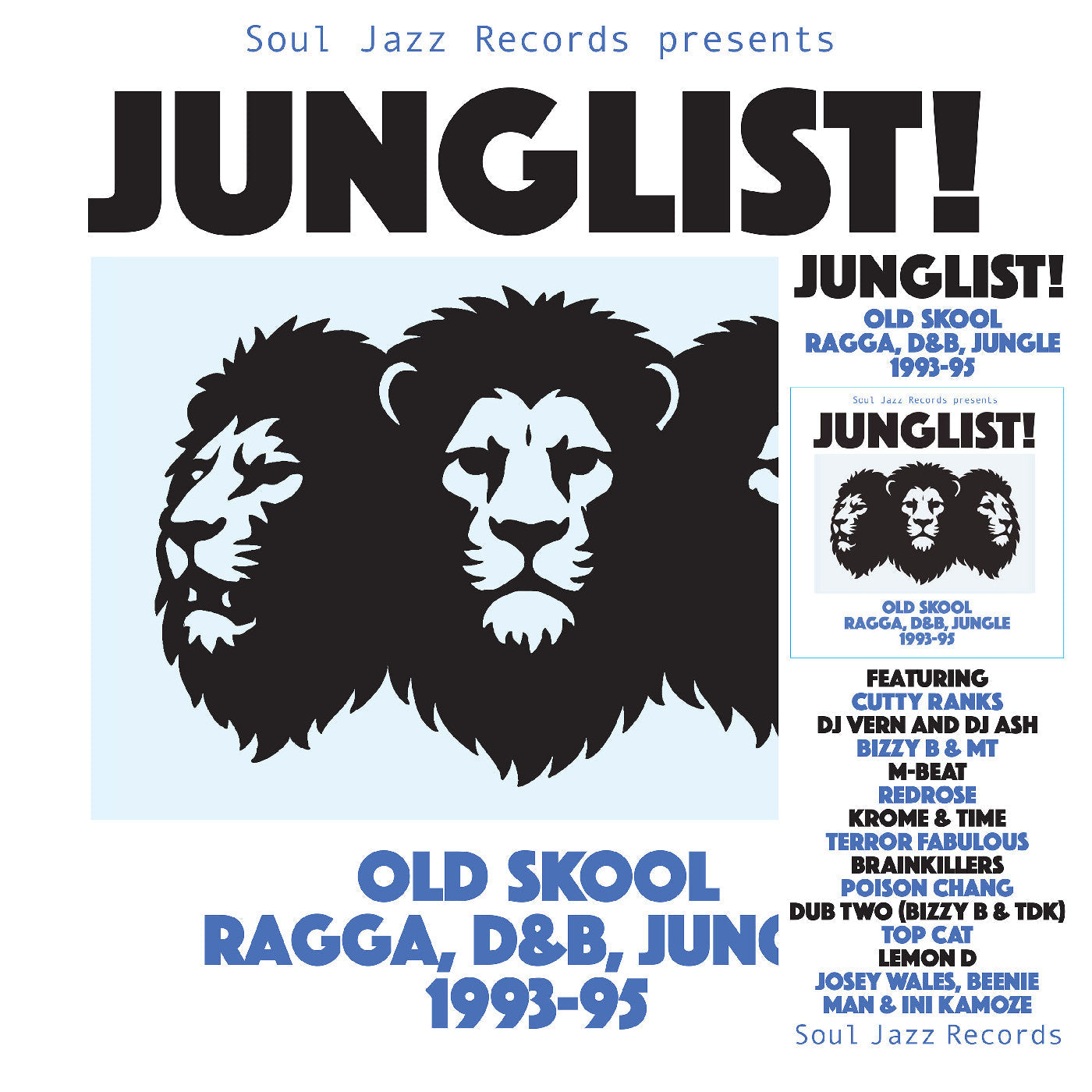 Soul Jazz Records Presents - JUNGLIST! Old Skool Ragga, D&B, Jungle Vinyl