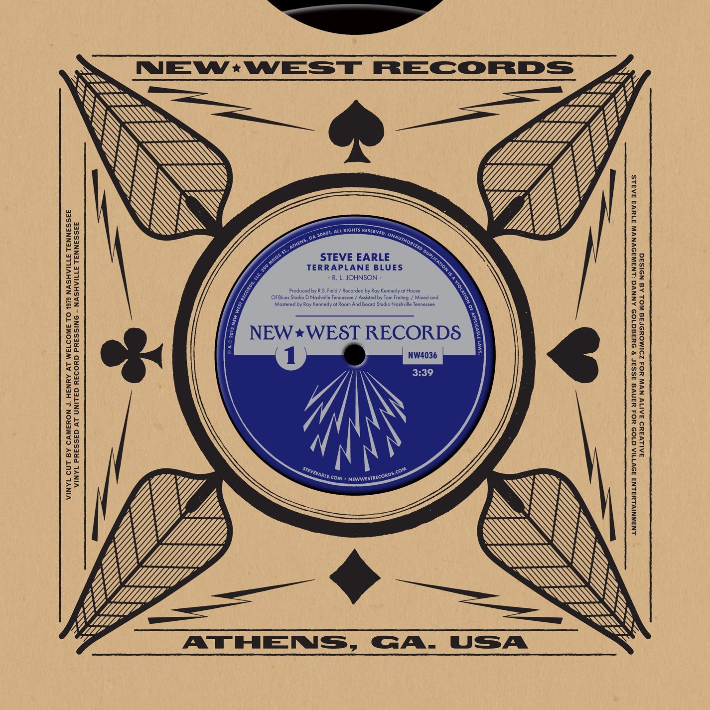 Steve / Johnson Earle - Terraplane Blues - 10" Vinyl 10" Vinyl