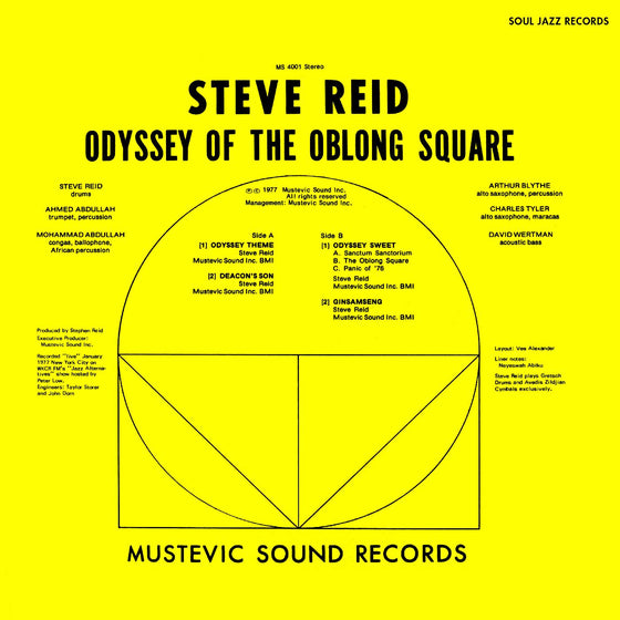 Steve Reid - Odyssey of the Oblong Square (GOLD VINYL) Vinyl LP gold coloured vinyl limited edition [w/ download card]
