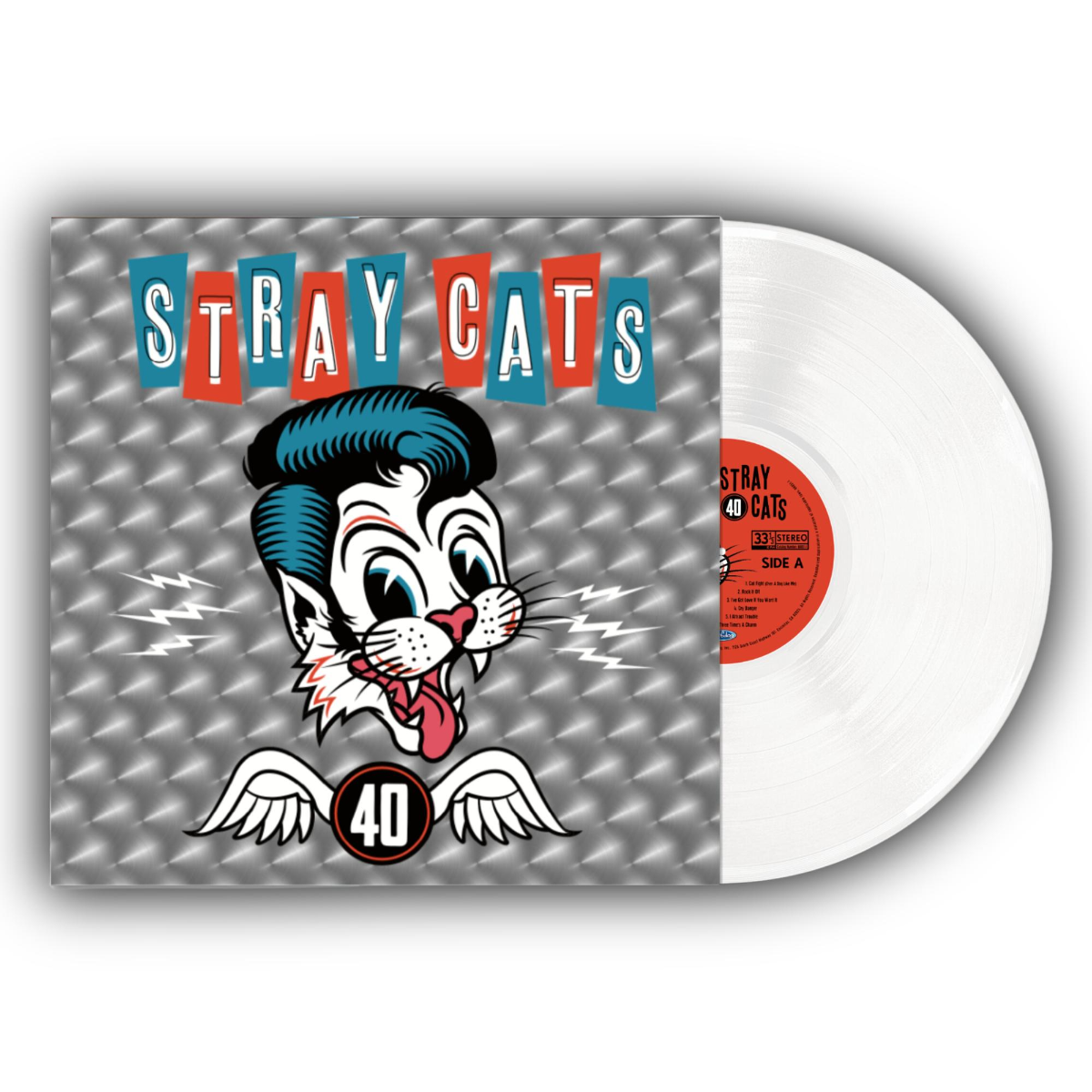 Stray Cats - 40 (Colored Vinyl, White, Reissue) Vinyl