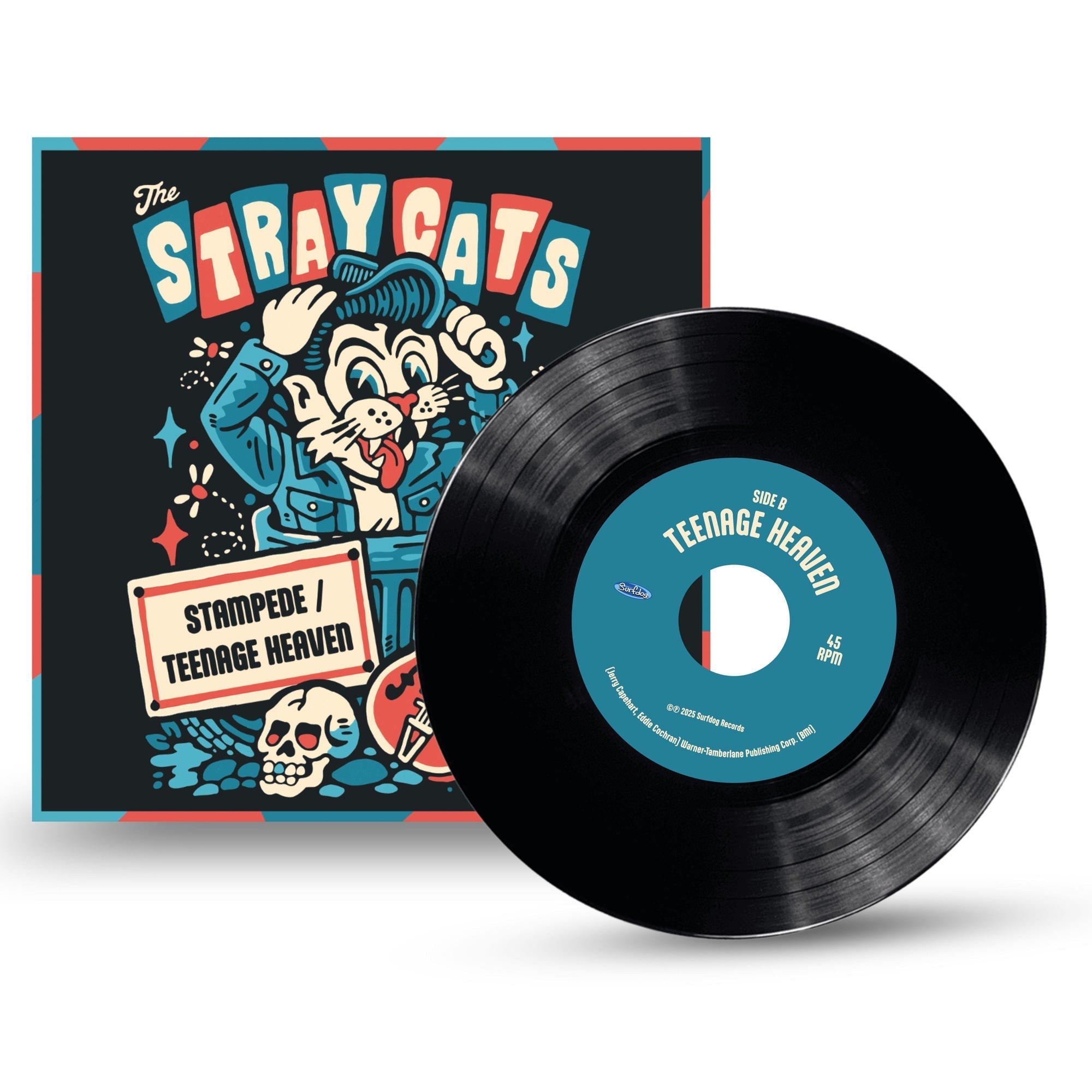 Stray Cats - Stampede / Teenage Heaven (7" Single) Vinyl