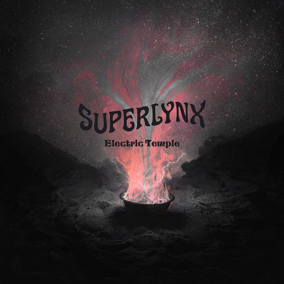 Superlynx - Electric Temple (BLACK WITH WHITE SPLATTER VINYL) Vinyl LP Black vinyl with white splatter