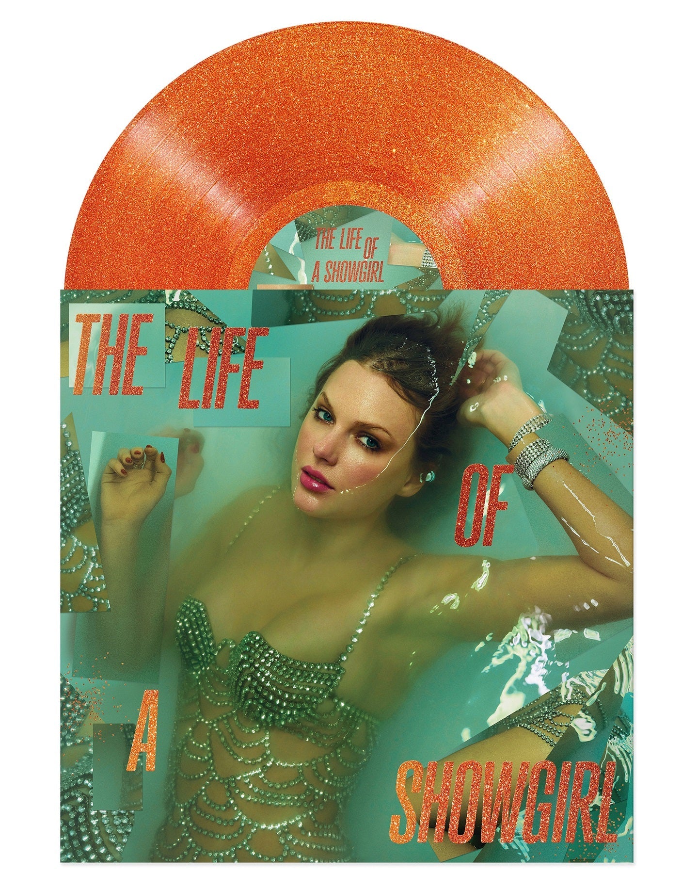Taylor Swift - The Life Of A Showgirl [Sweat And Vanilla Perfume Portofino Orange Glitter Vinyl] Vinyl
