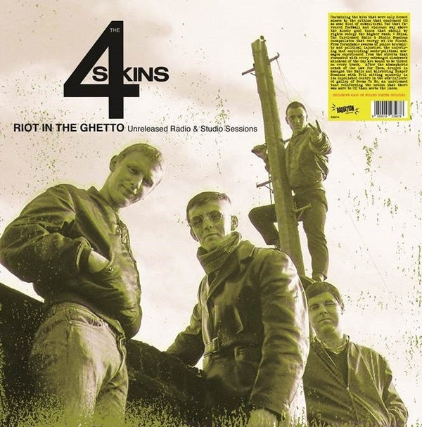 THE 4 SKINS - Riot In The Ghetto: Unreleased Radio & Studio Sessions (Red Vinyl) Vinyl LP