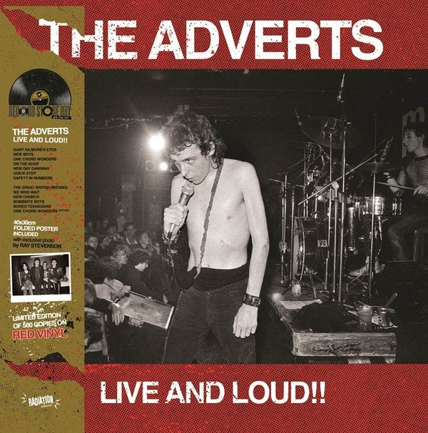 The Adverts - Live And Loud!! Vinyl LP