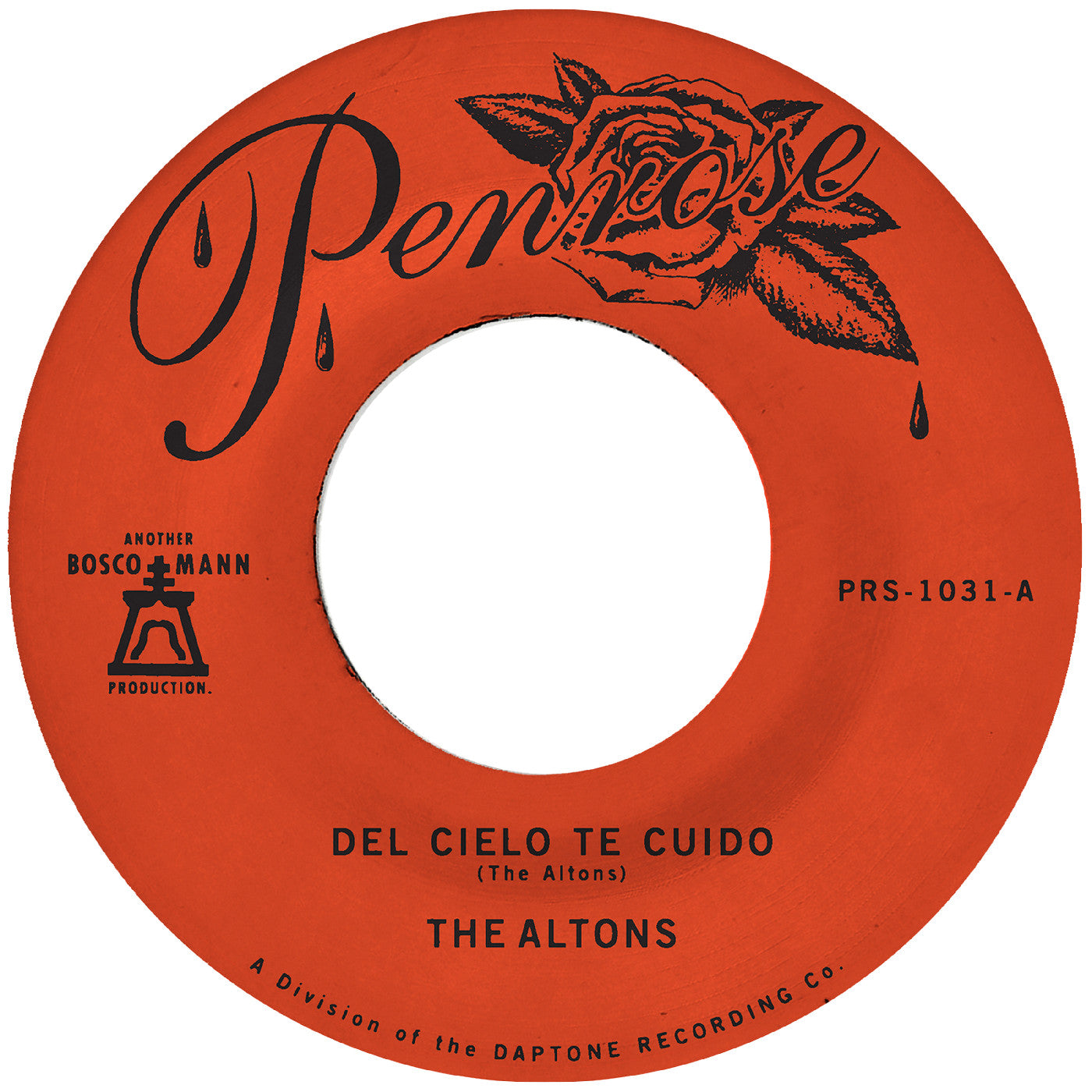 The Altons - Del Cielo Te Cuido B/W Perdoname Vinyl