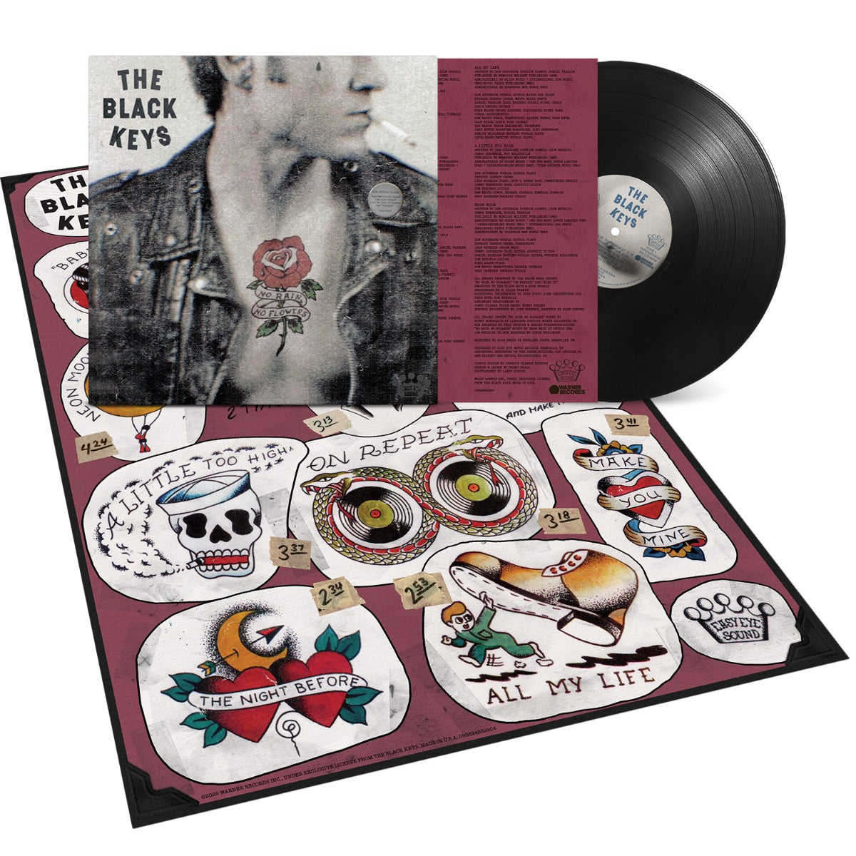 The Black Keys - No Rain, No Flowers ( Black Vinyl w/Poster) Vinyl