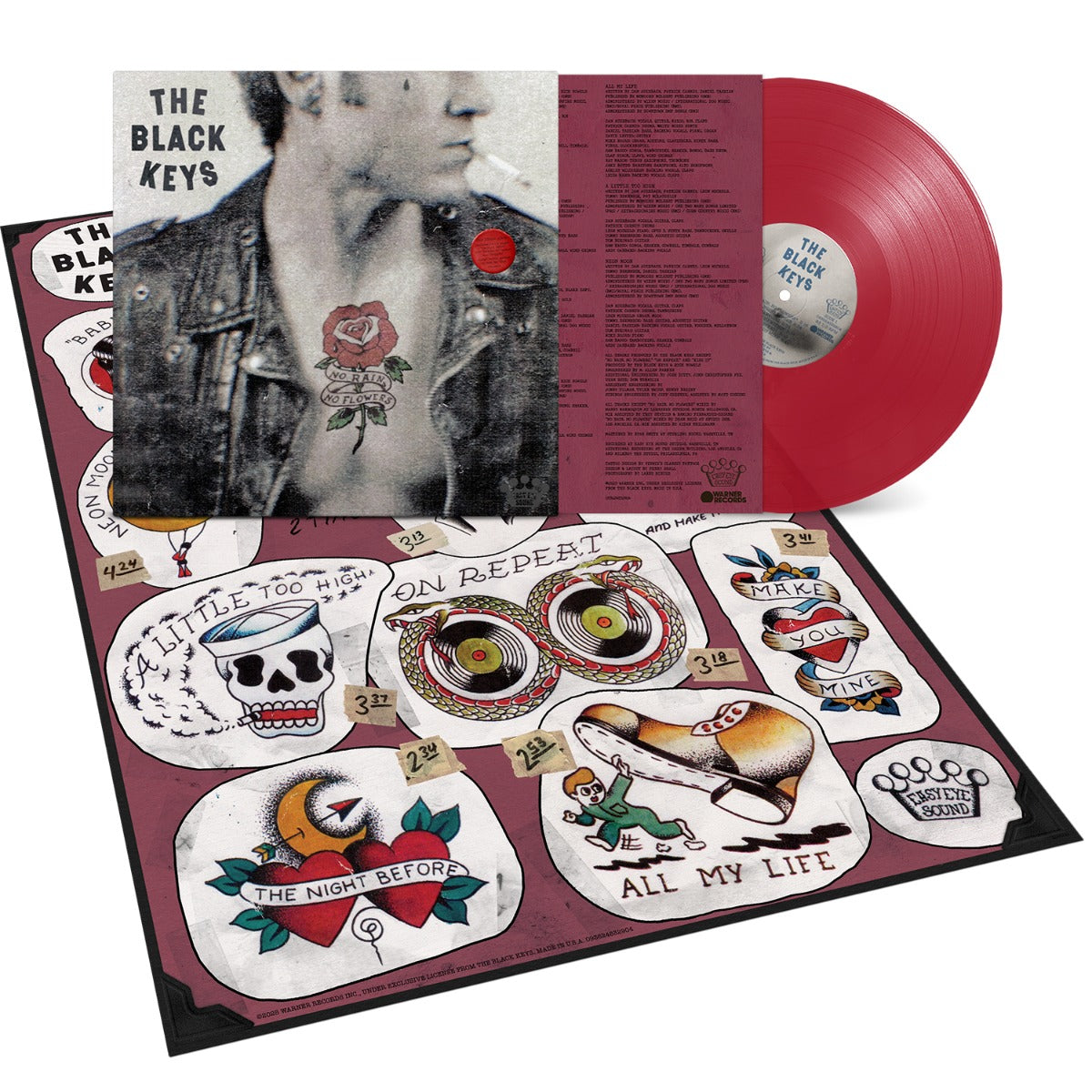 The Black Keys - No Rain, No Flowers (Indie Exclusive) (Ruby Red Vinyl) (Poster) Vinyl