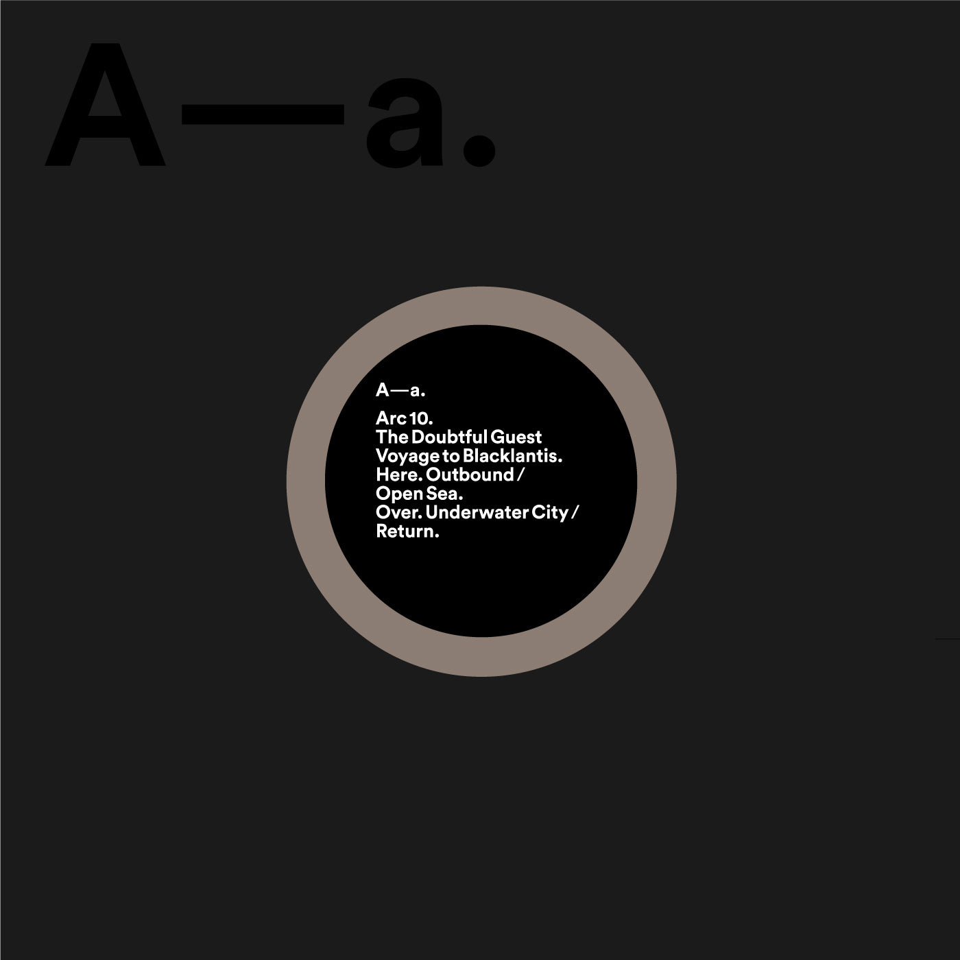 The Doubtful Guest - Voyage to Blacklantis Vinyl 12 housed in printed sleeve with clear foil detailing and custom die cut holes, with printed inner s