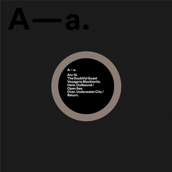 The Doubtful Guest - Voyage to Blacklantis Vinyl 12 housed in printed sleeve with clear foil detailing and custom die cut holes, with printed inner s