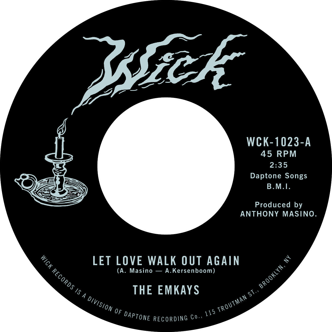 The Emkays - Let Love Walk Out Again B/W Through The Pines Vinyl