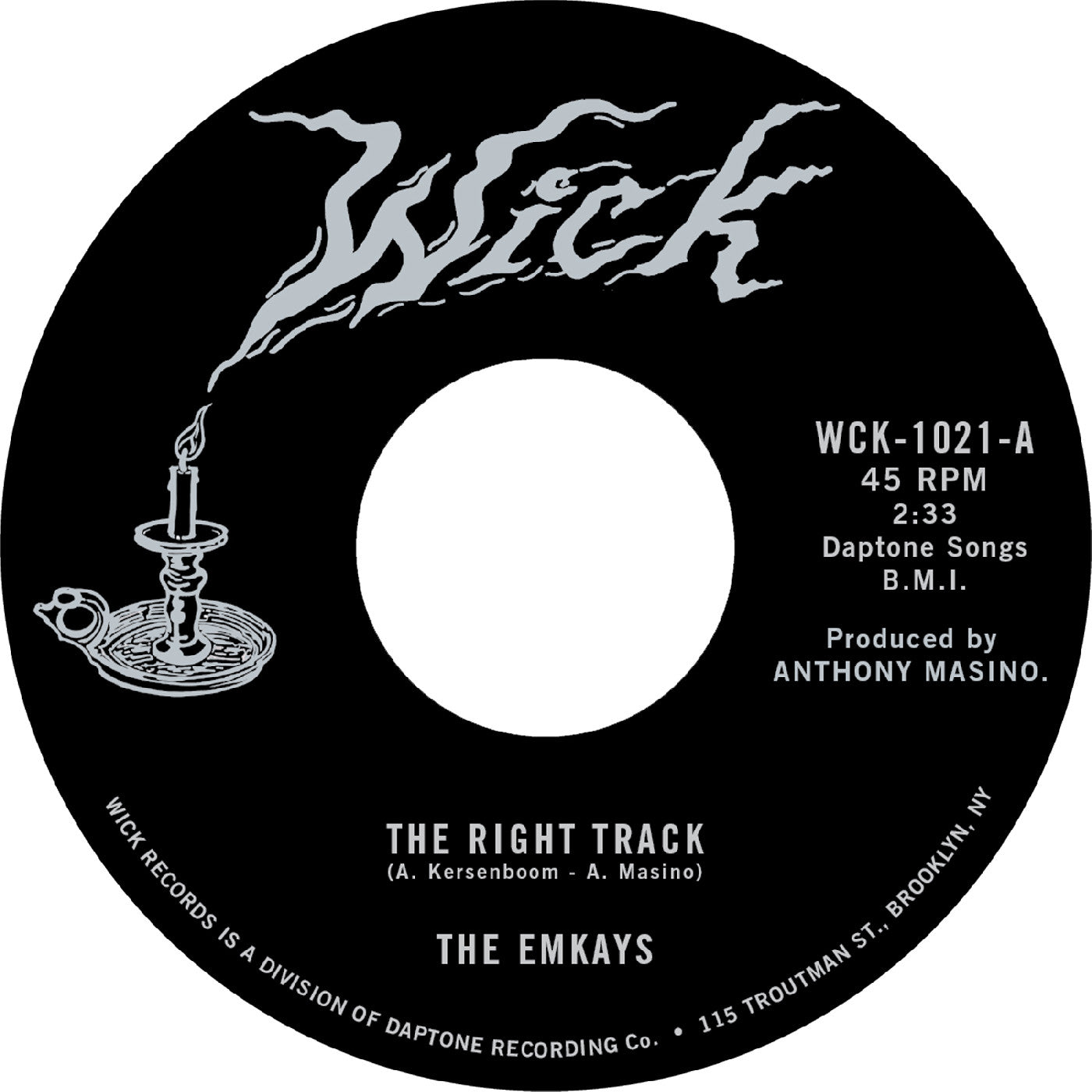 The Emkays - The Right Track b/w Make it True Vinyl 7"