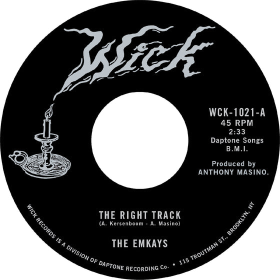 The Emkays - The Right Track b/w Make it True Vinyl 7"