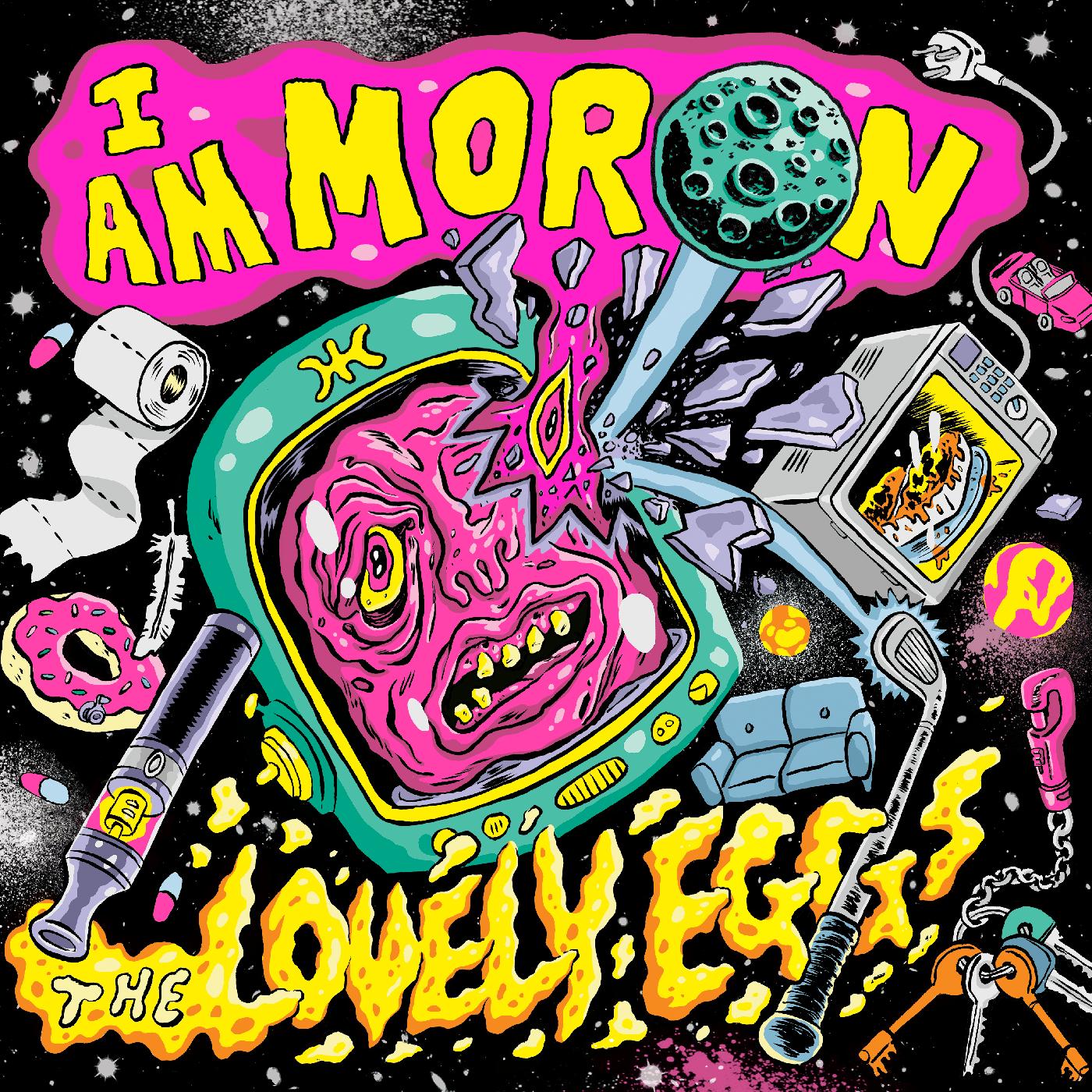 The Lovely Eggs - I Am Moron (NEON YELLOW VINYL) Vinyl LP NEON YELLOW VINYL. GATEFOLD SLEEVE
