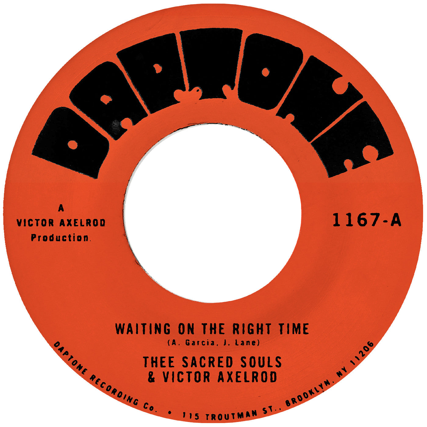 Thee Sacred Souls - Waiting On The Right Time B/W Waiting #2 Vinyl