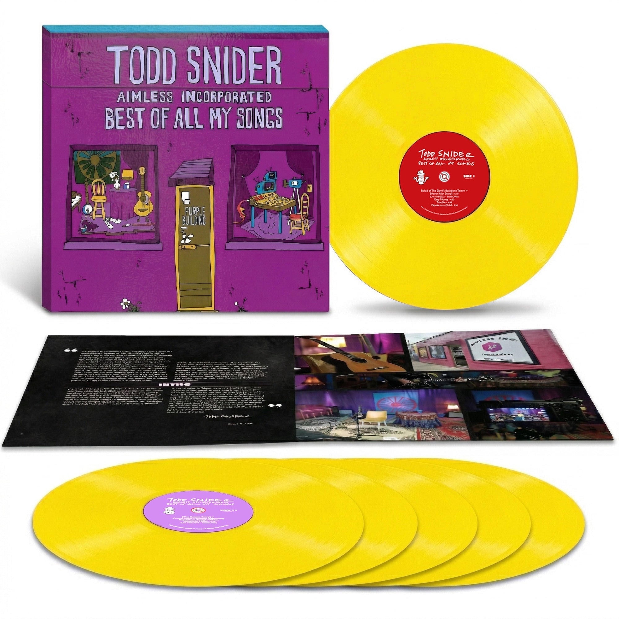 Todd Snider - Best Of All My Songs (Indie Exclusive Box Set) [Yellow Vinyl] [6LP] Vinyl