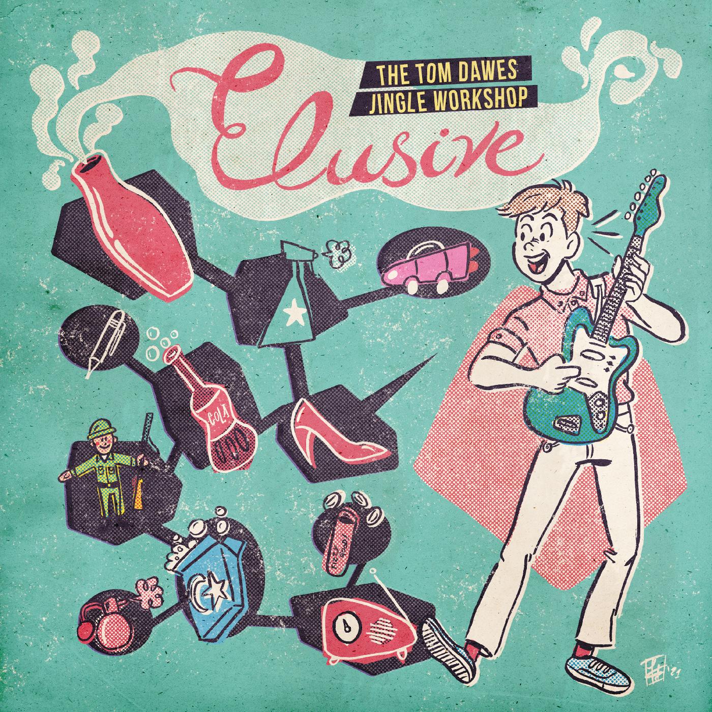 Tom Dawes - Elusive: The Tom Dawes Jingle Workshop (COKE BOTTLE CLEAR VINYL) Vinyl LP Coke Clear Vinyl
