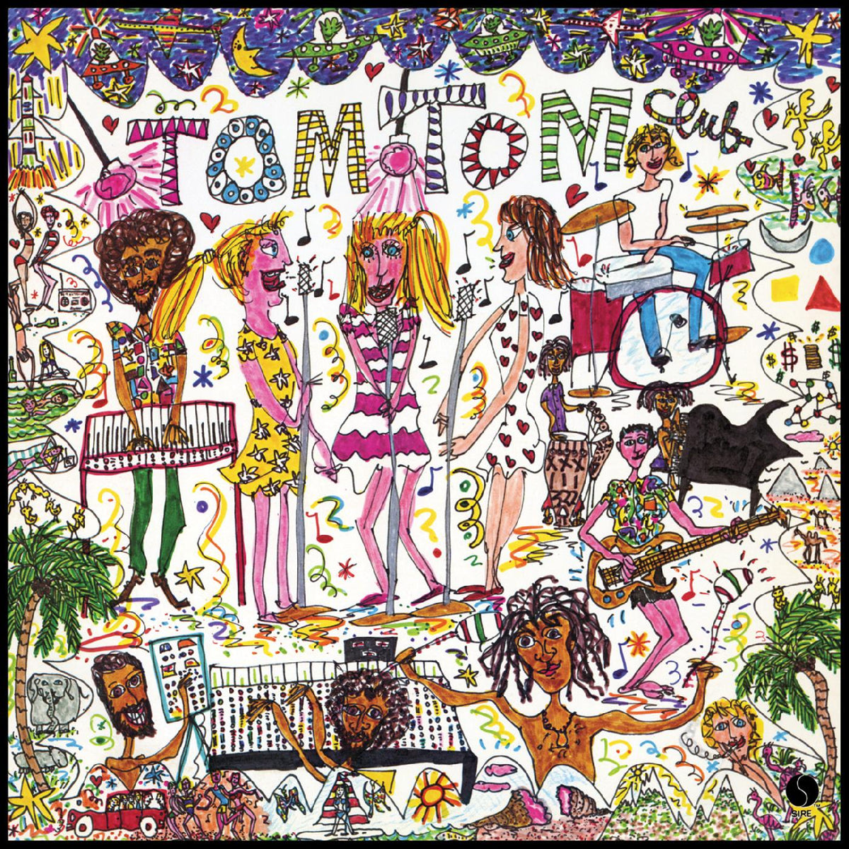 Tom Tom Club - Tom Tom Club (Clear With Pink White & Green Splatter Vinyl) (45Th Anniversary) Vinyl