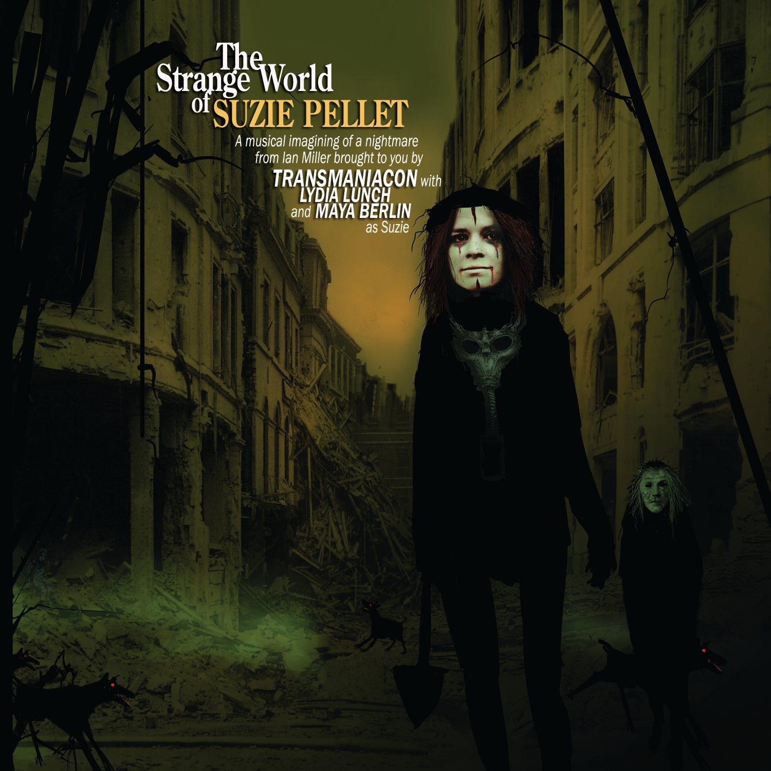 Transmaniacon feat. Lydia Lunch & Maya Berlin - The Strange World Of Suzie Pellet Vinyl LP w/ CD and D/L code
