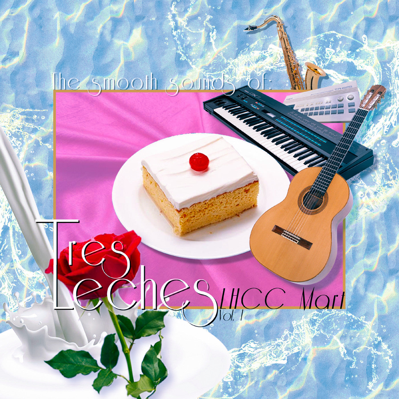 Tres Leches - Lhcc Mart Vol. 1 ("Tres Leches Swirl" Cream / White Marble Vinyl) The Smooth Sounds Of Tres Leches Vinyl