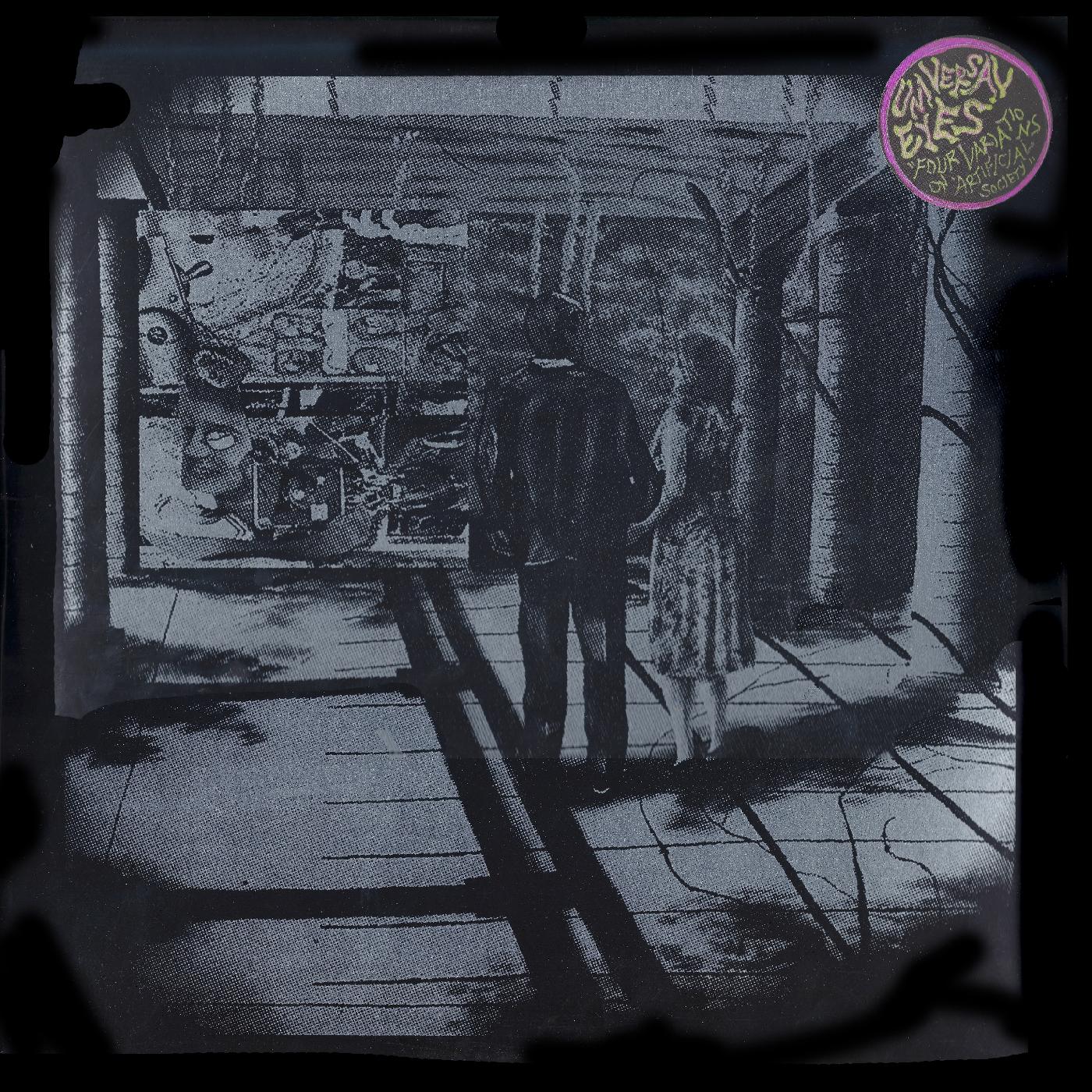 Universal Eyes - Four Variations on Artificial Society (WHITE VINYL) Vinyl 2LP Download Card Included. Coloured 2LP in full colour printed 5mm spine sleeve, black paper poly-l