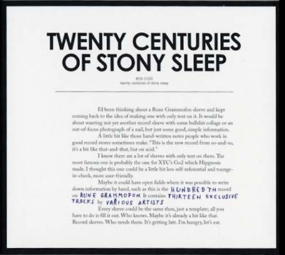 Va - Twenty Centuries Of Stony Sleep CD CD