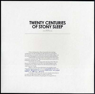 Va - Twenty Centuries Of Stony Sleep Vinyl 2LP